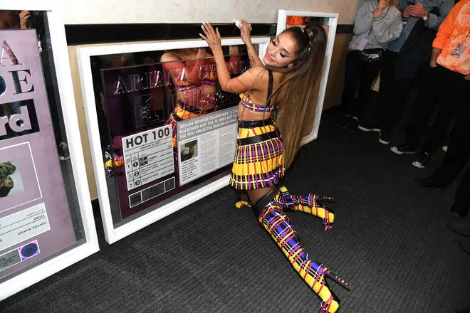 Ariana Grande finds out she's #1 before heading onto stage for first night of tour