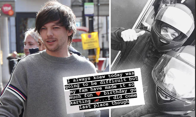 Louis Tomlinson spends day go-karting with siblings after sister's tragic death