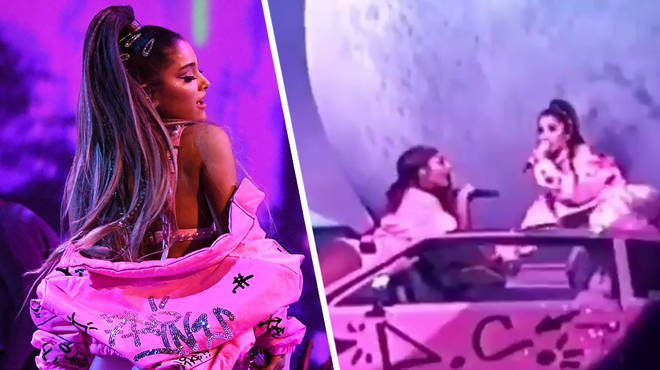 Ariana grande has performed an unreleased song on tour.