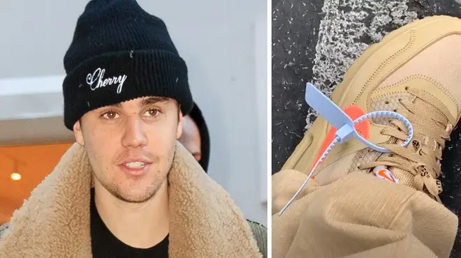 Justin Bieber was stopped by police for his Off-White trainers.