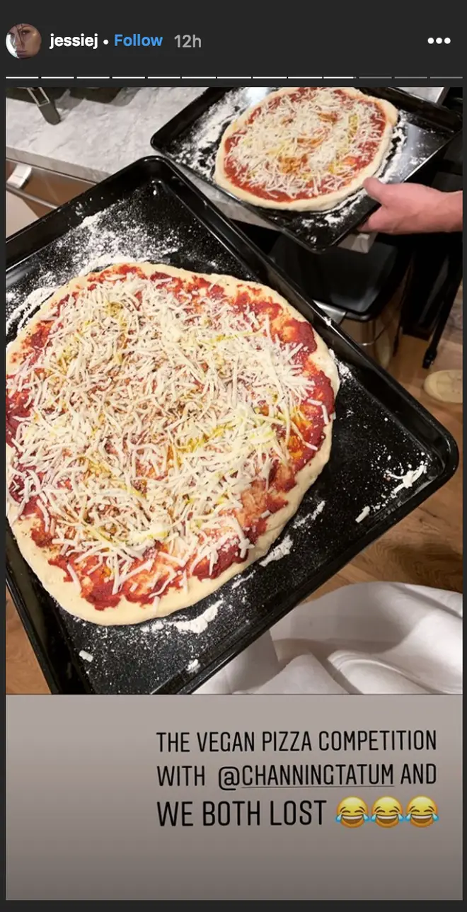 Jessie J and Channing Tatum make vegan pizzas as she turns 31