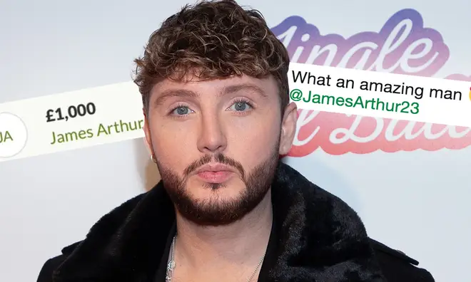 James Arthur donated £1000 after pulling out of a charity gig