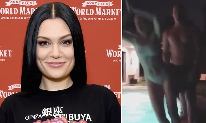 Jessie J and Channing Tatum performed a synchronised swimming routine