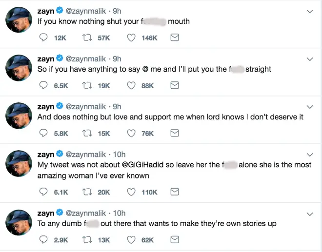 Zayn Malik's epic twitter rant threatens to 'put someone straight'