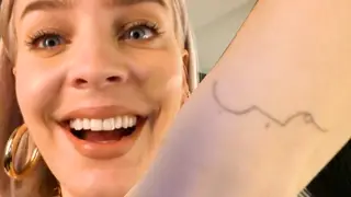 Anne-Marie showed off her newest tattoos