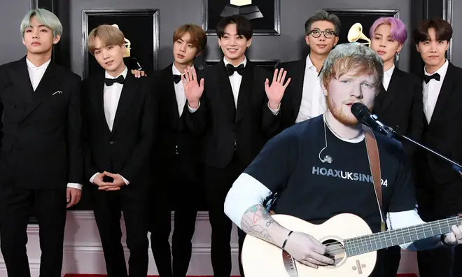 Ed Sheeran worked with BTS on a song for their new album