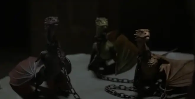Daenery's dragons are named after her late husband and brothers