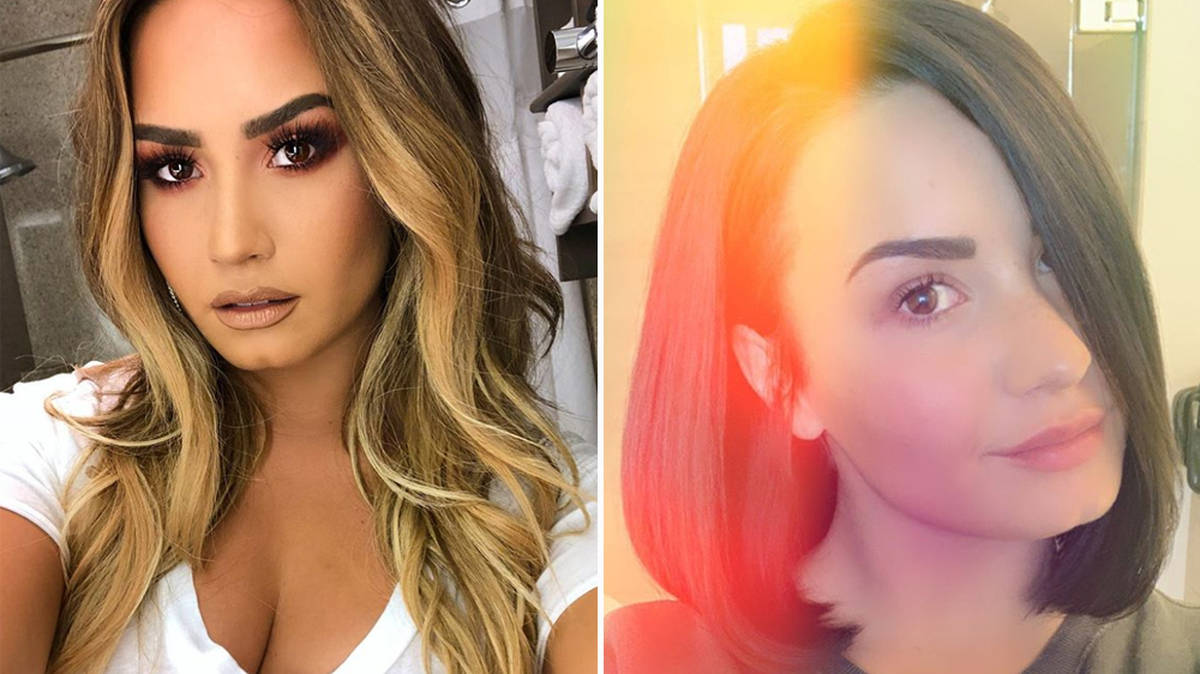 Demi Lovato Unveils Brand New Look After Chopping Hair Into A Chic Bob -  Capital
