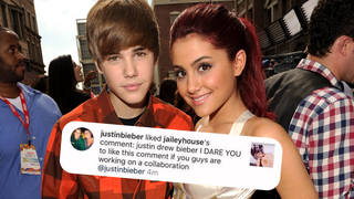 Justin Bieber liked a comment on Instagram, hinting at an Ariana Grande collab