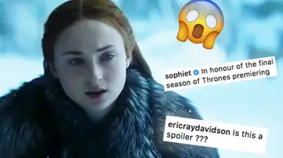 Sophie Turner posts 'spoiler' about Game Of Thrones final series
