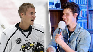 Shawn Mendes discussed his ice hockey challenge against Justin Bieber