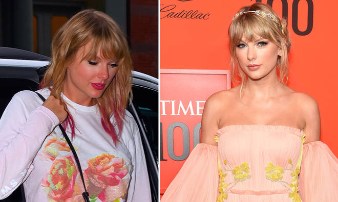 Taylor Swift has dip-dyed her hair a pastel shade of pink