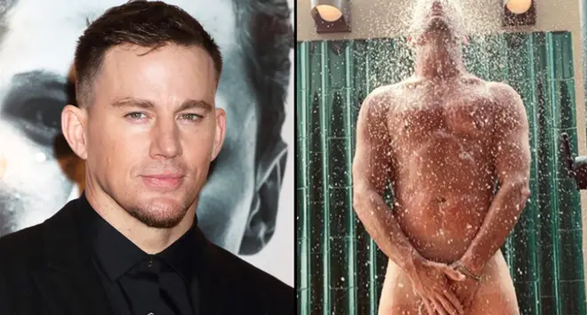 Channing Tatum in the shower.