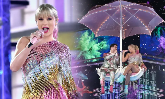 Taylor Swift put on a colourful performance at the BBMAs