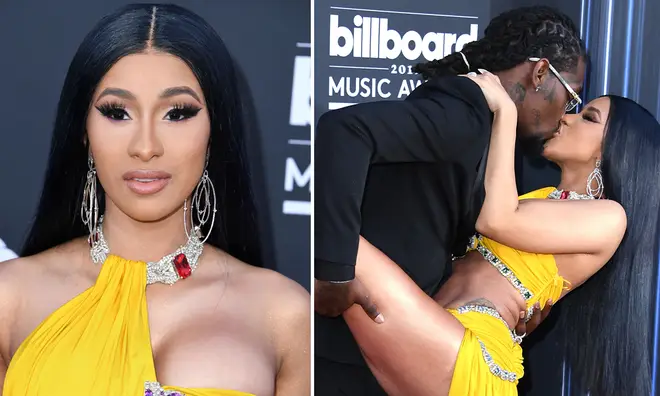 Cardi B and Offset's racy pose on the red carpet went viral after it was doctored
