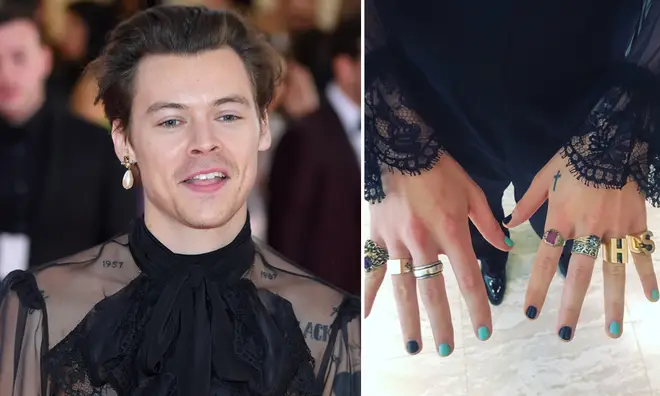 Harry Styles arrived at the Met Gala with a manicure