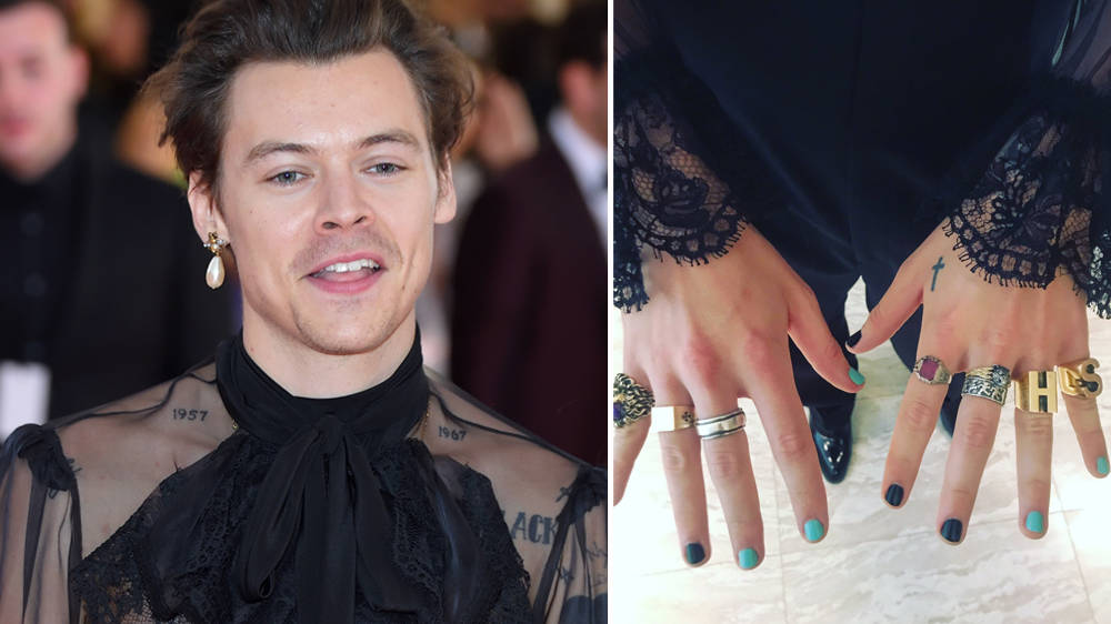 Harry Styles' Grammy Nail Color Inspires Fans to Try New Shades - wide 7