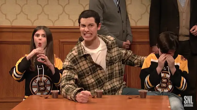 Shawn Mendes joined in an SNL skit with Adam Sandler and the cast