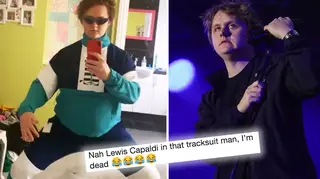 Lewis Capaldi shows off his new tracksuit on Instagram