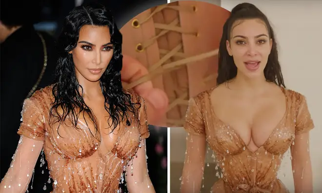 Kim Kardashian reveals how she achieved her tiny waist at the 2019 Met Gala