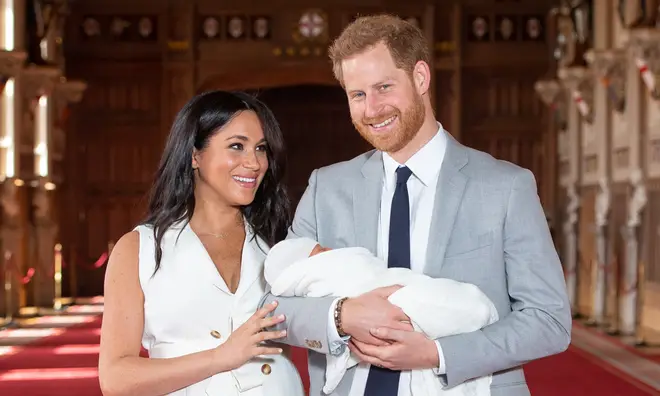 Prince Harry and Meghan Markle proudly revealed their baby to the world
