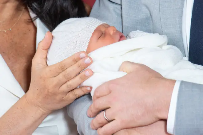 Meghan Markle and Prince Harry's new baby slept peacefully for his introduction to the world