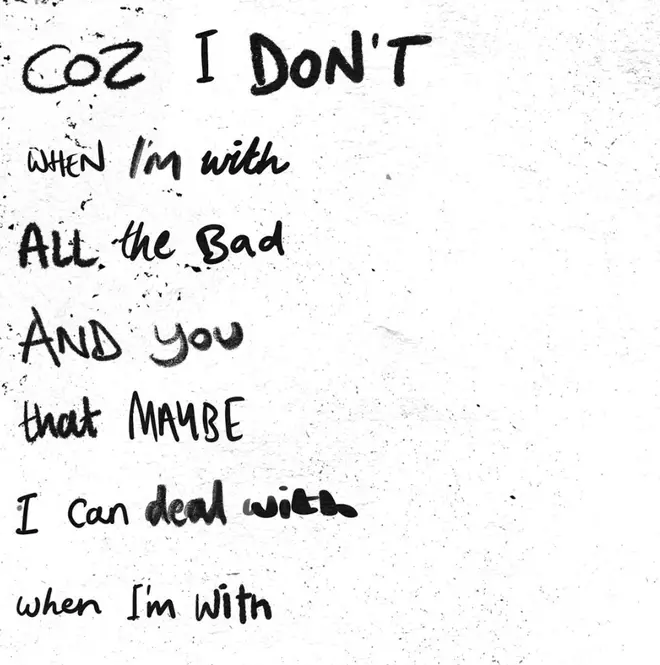 Ed Sheeran posted half of the lyrics from his song with Justin Bieber