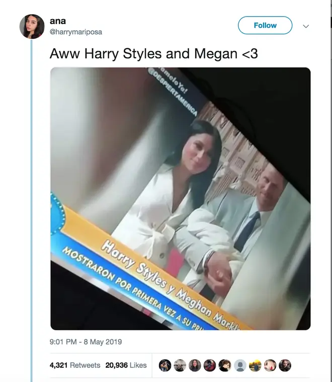 News outlet thinks Harry Styles and Meghan Markle have had a baby