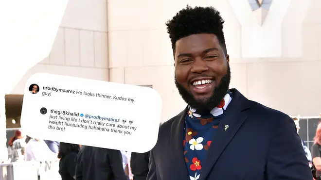 Khalid responded to a fan who commented on his weight loss