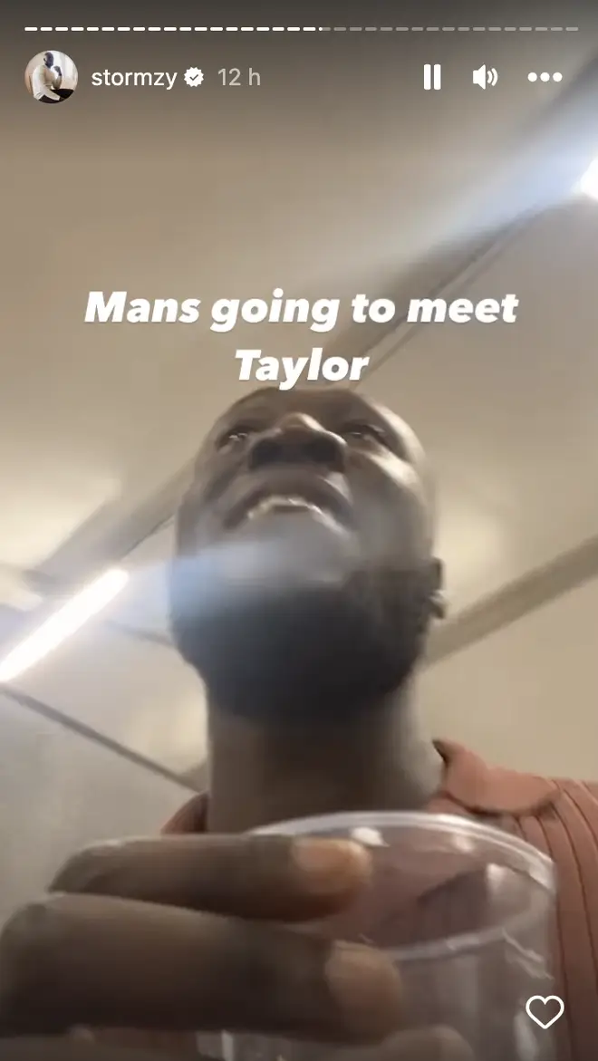 Stormzy shared his Taylor Swift experience on Instagram