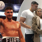 Tommy Fury shared a tribute to Molly-Mae and their unborn baby during his Rolly Lambert fight