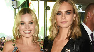 Margot Robbie addressed the pictures of her 'crying' outside of 'Cara Delevingne's house'