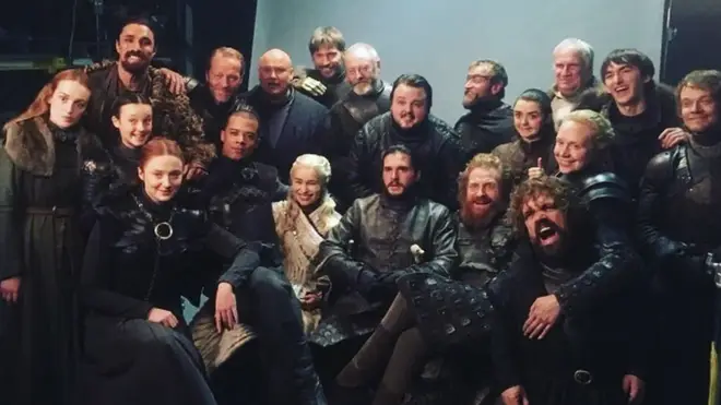 Game Of Thrones cast as they finished filming the latest season