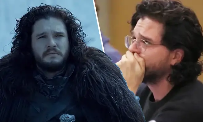 Kit Harington breaks down at the final table reading for Game Of Thrones