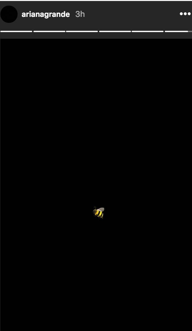 Ariana Grande posted an emoji of a bee to mark two years since the Manchester bombing