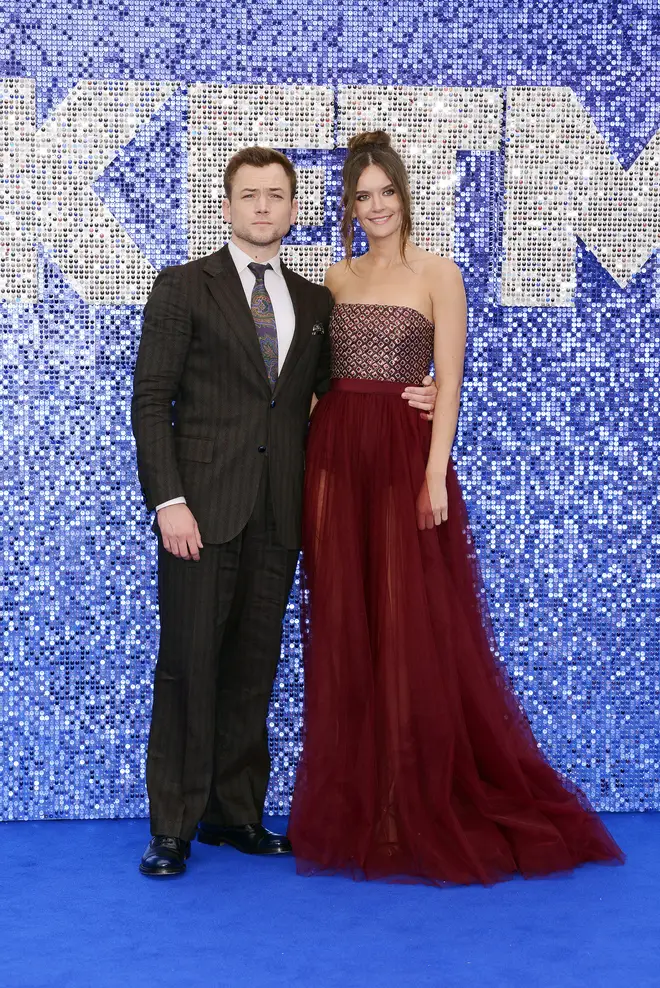 Taron attended the UK premiere for Rocketman with his girlfriend, Emily Thomas