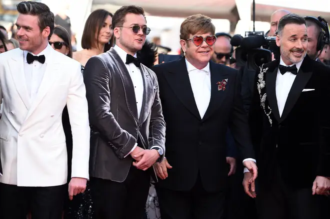 Taron Egerton plays Elton John in Rocketman, alongside Richard Madden