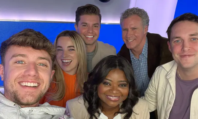 Will Ferrell and Octavia Spencer on Capital Breakfast with Roman Kemp