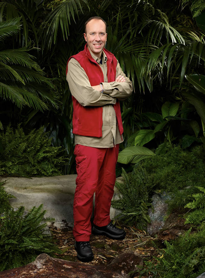 Matt Hancock finished in third place on I'm A Celeb