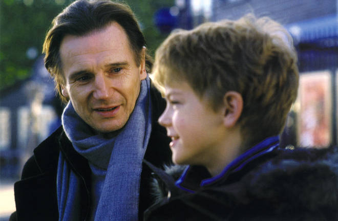 Liam Neeson played Daniel in Love Actually; Sam's step-dad