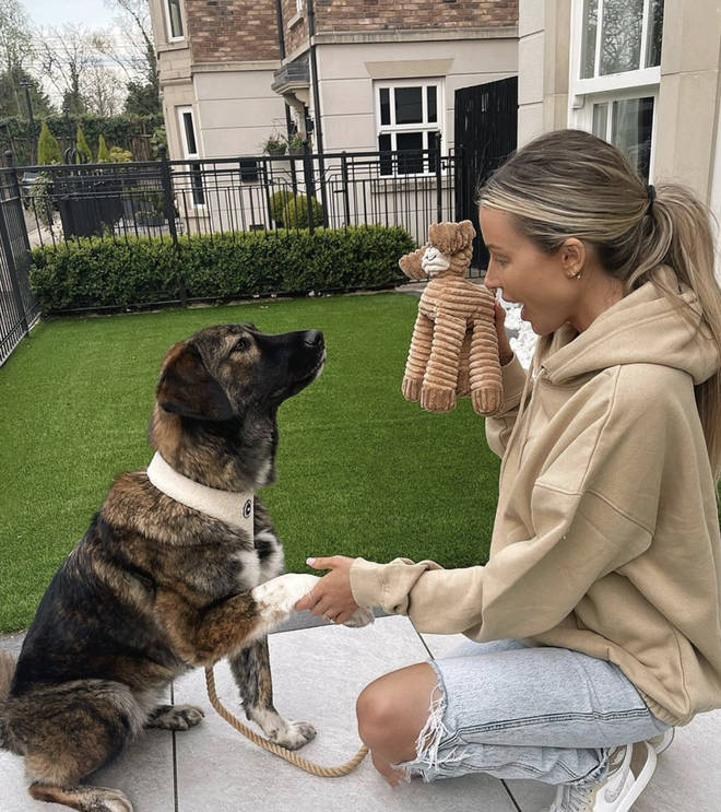 Olivia Attwood was walking her dogs when other dog walkers shouted abuse at her