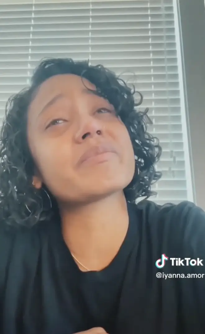 Iyanna McNeely broke down in tears in a TikTok