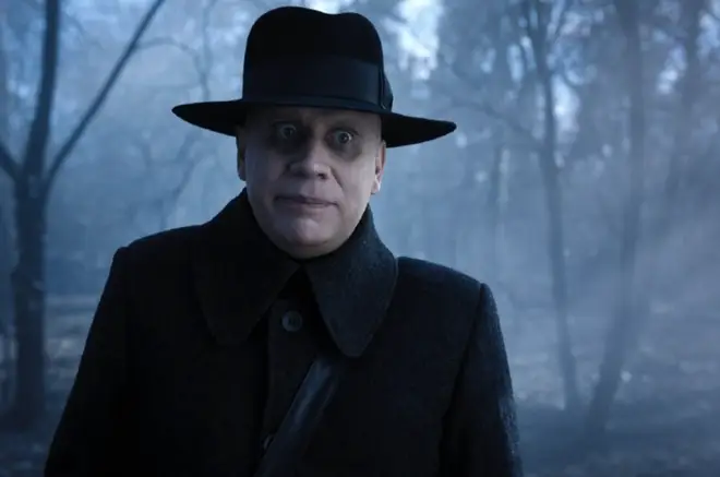 Fred Armisen plays Uncle Fester