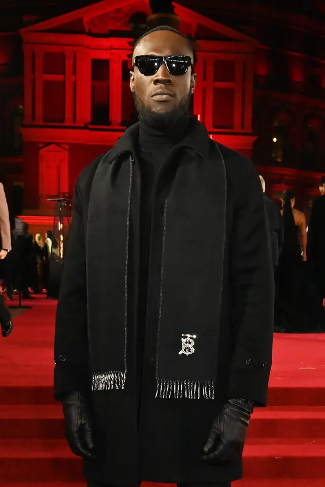 Stormzy sported Burberry