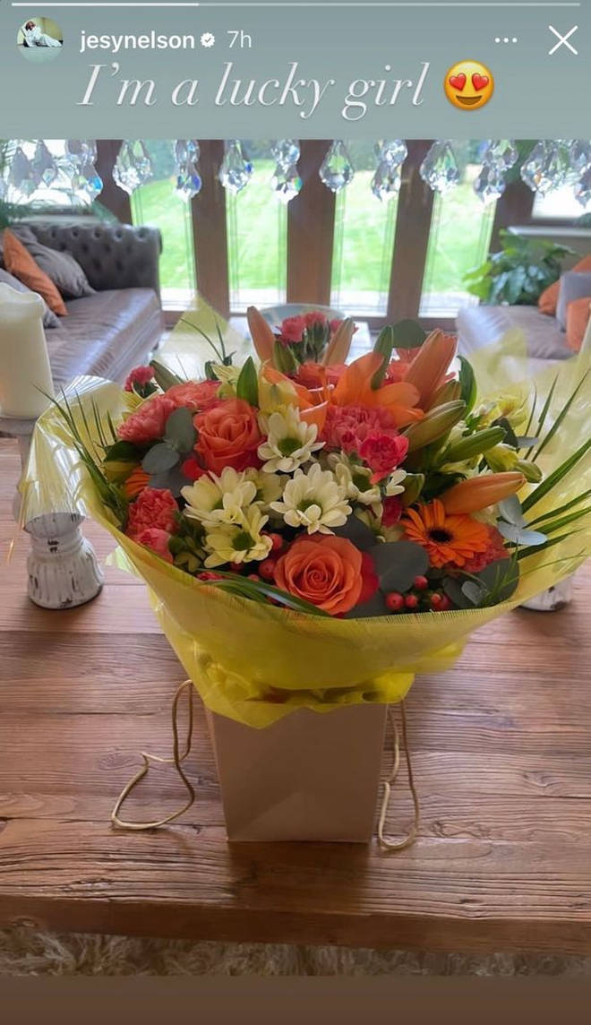 Jesy posted a picture of a gift from her boyfriend