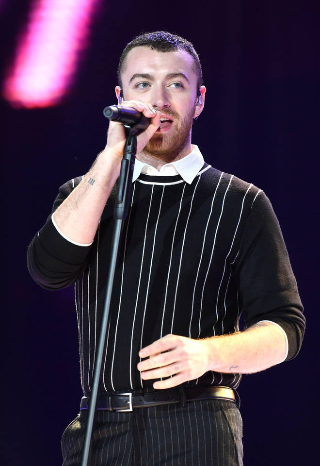 Sam Smith at Capital's Jingle Bell Ball in 2017
