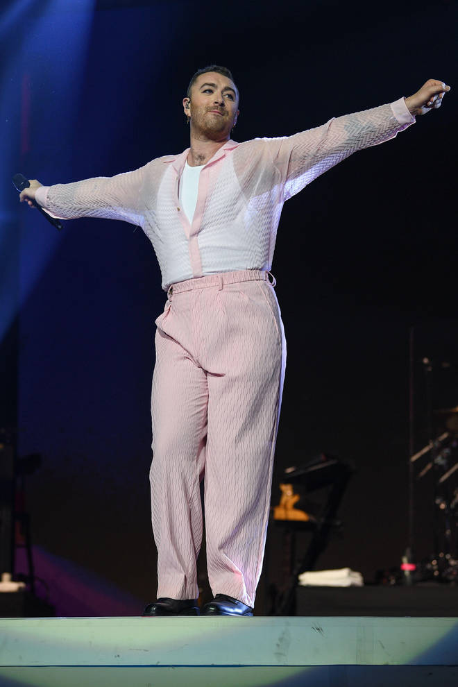 Sam Smith at Capital's Jingle Bell Ball in 2019