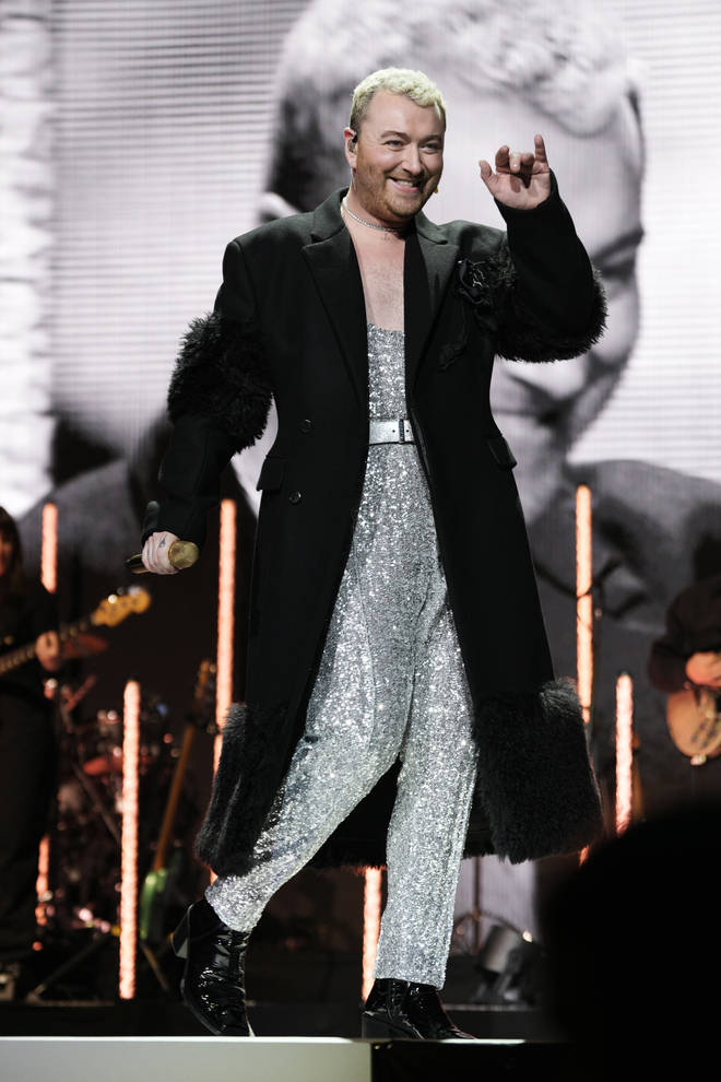 Sam Smith was the ultimate fashionista on stage