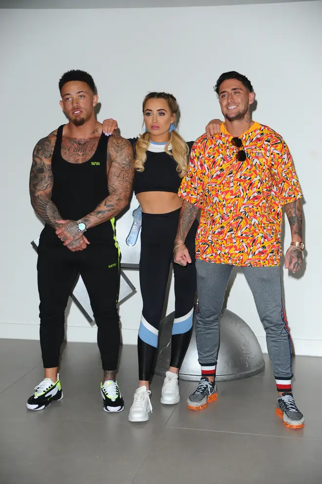 Georgia Harrison and Stephen Bear (R) dated for almost two years