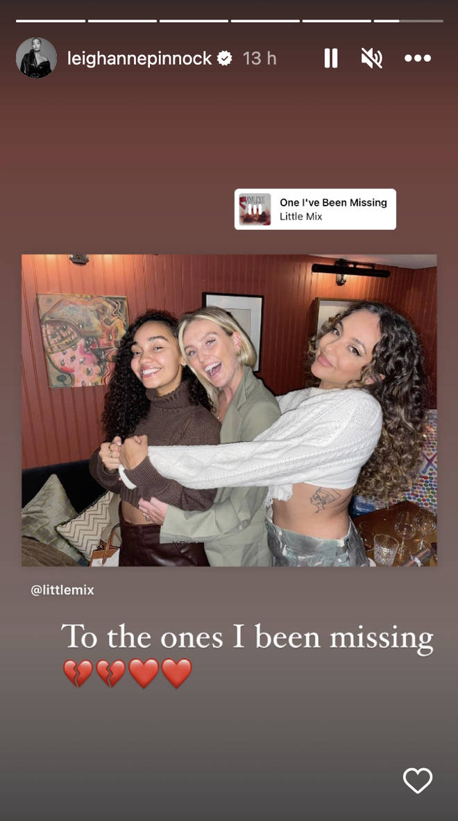 Leigh-Anne Pinnock had been 'missing' her girls